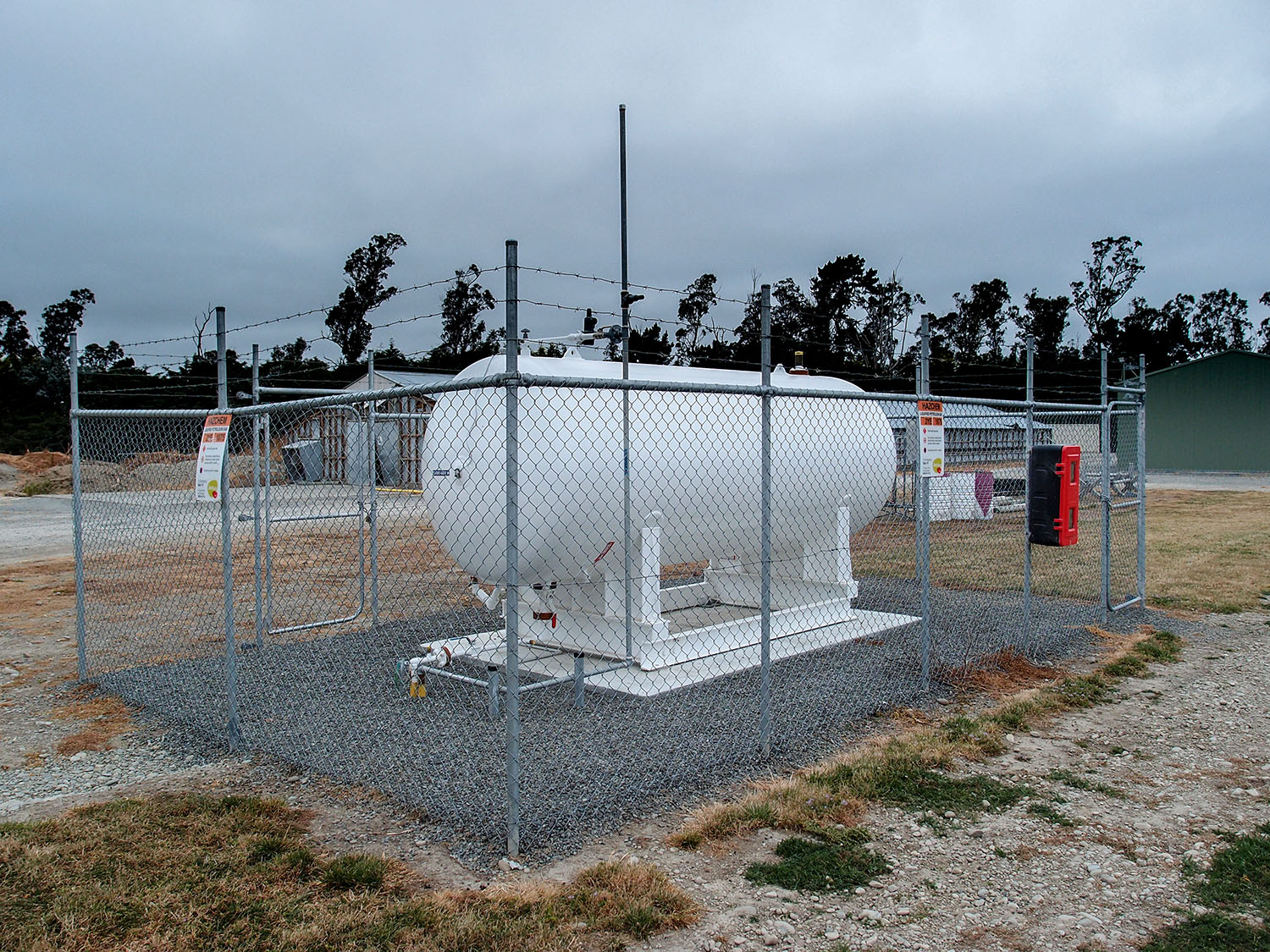 Gas installation at the Mandeville Chicks farm